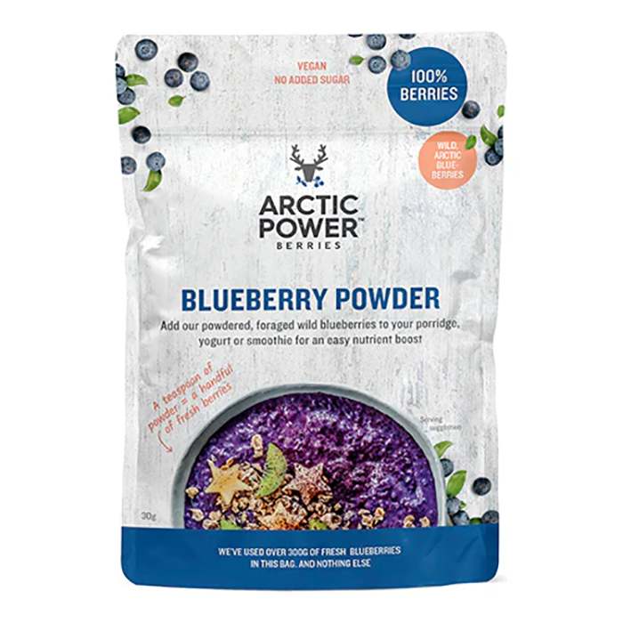 Arctic Power Berries - 100% Pure Blueberry Powder, 30g - Pack of 6