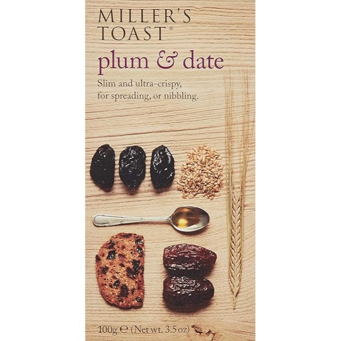 Artisan Biscuits - Miller's Toast Plum & Date, 100g