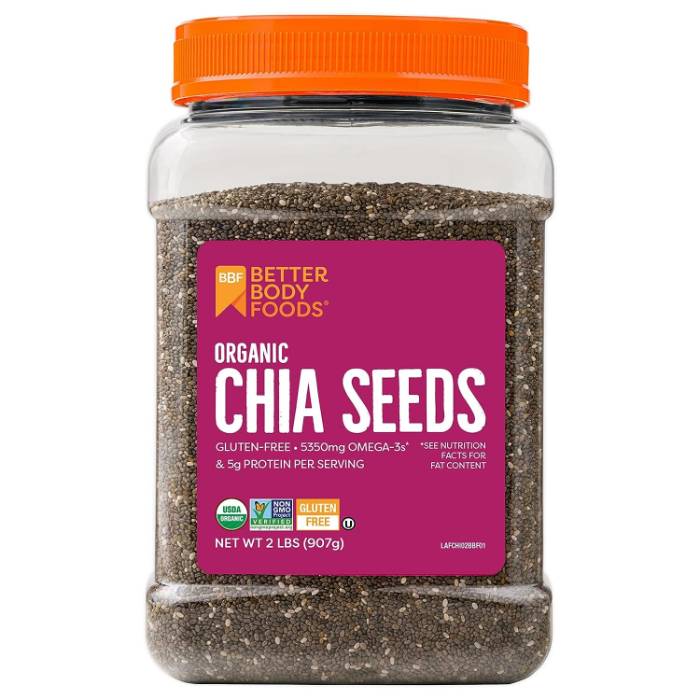 BetterBody Foods - Organic Chia Seeds, 907g