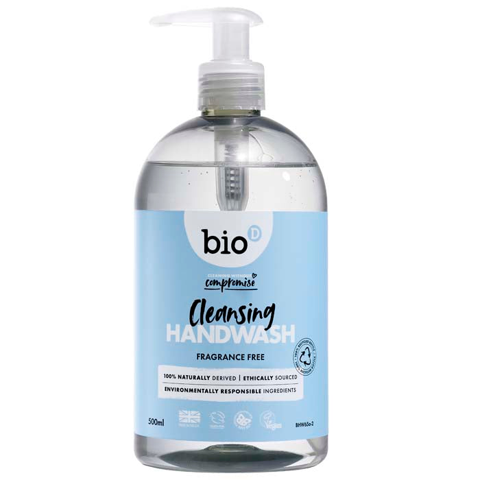 Bio-D - Sanitising Hand Wash-Fragrance Free - 500ml