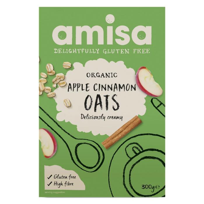 Biona - Amisa Organic Apple Cinnamon Oats, 300g  Pack of 6