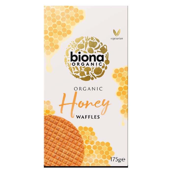 Biona - Organic Honey Waffles, 175g - Pack of 1