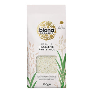 Biona - Organic Jasmine Rice White, 500g | Pack of 6