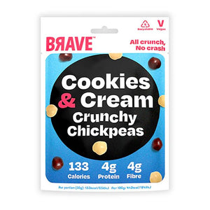 Brave - Roasted Chickpeas Cookies & Cream, 35g - Pack of 12