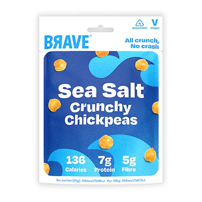 Brave - Roasted Chickpeas Sea Salt 35g - Pack of 12