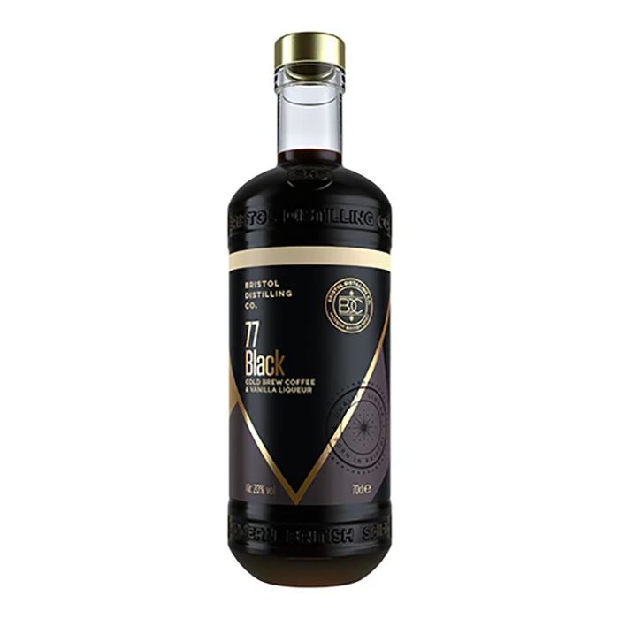 Bristol Distilling Co. - 77 Black Cold Brew Coffee & Vanilla Liqueur Bottle, 700ml - Pack of 6