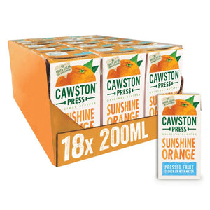 Cawston - Kids Sunshine Orange Fruit Water, 200ml | Pack of 18