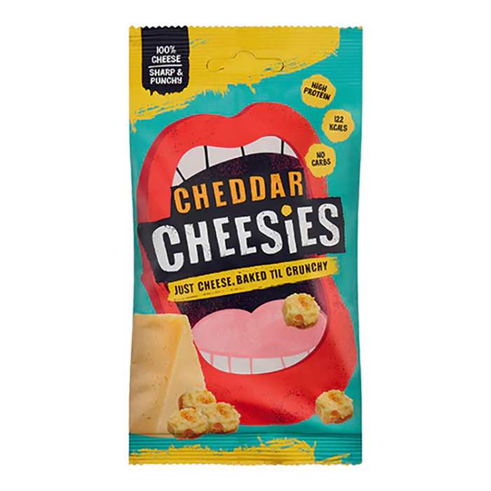 Cheesies - Cheddar Cheese Crunchy Popped Cheese, 20g - Pack of 12