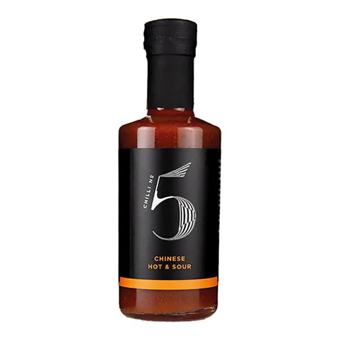 Chilli No. 5 - Chinese Hot & Sour Gourmet Stir-fry Hot Sauce Bottle, 200ml - Pack of 6