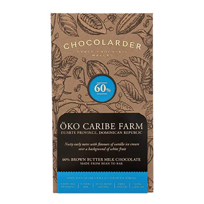 Chocolarder - Oko Caribe Farm 55% Milk, 70g  Pack of 10