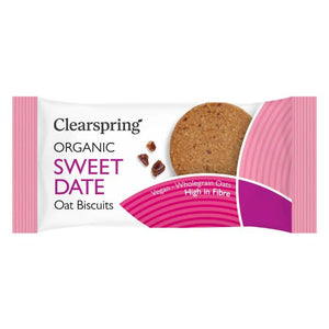 Clearspring - Organic Date Oat Biscuit, 40g | Pack of 12