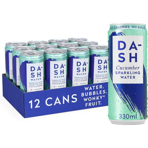 Dash Water - Sparkling Cucumber, 330ml | Pack of 12