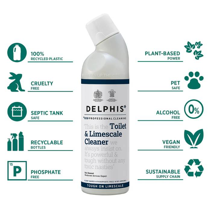 Delphis Eco - Toilet and Limescale Cleaner, 750ml - Back