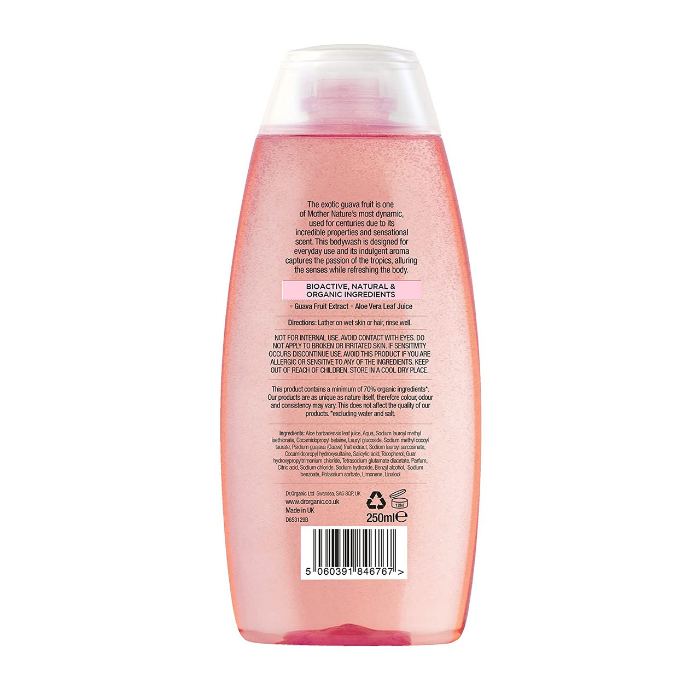 Dr.Organic - Body Washes Guava, 250ml - back