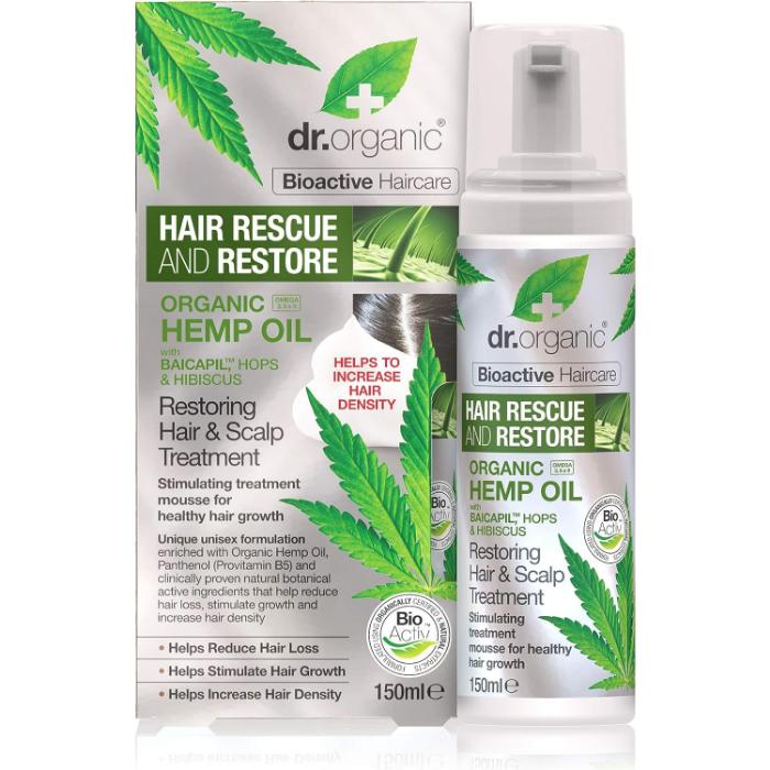 Dr. Organic - Hemp Hair Mousse, 150ml