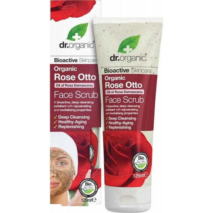 Dr. Organic - Rose Otto Face Scrub, 125ml