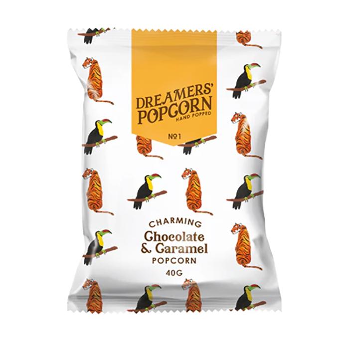 Dreamers - Chocolate & Caramel Popcorn, 40g  Pack of 24