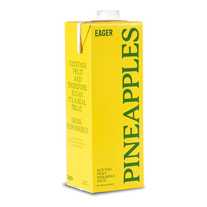 Eager - Pineapple Juice, 1L - Pack of 8