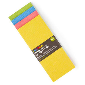 Ecoliving - Compostable Cleaning Cloth Rainbow, 1 Piece | Multiple Sizes