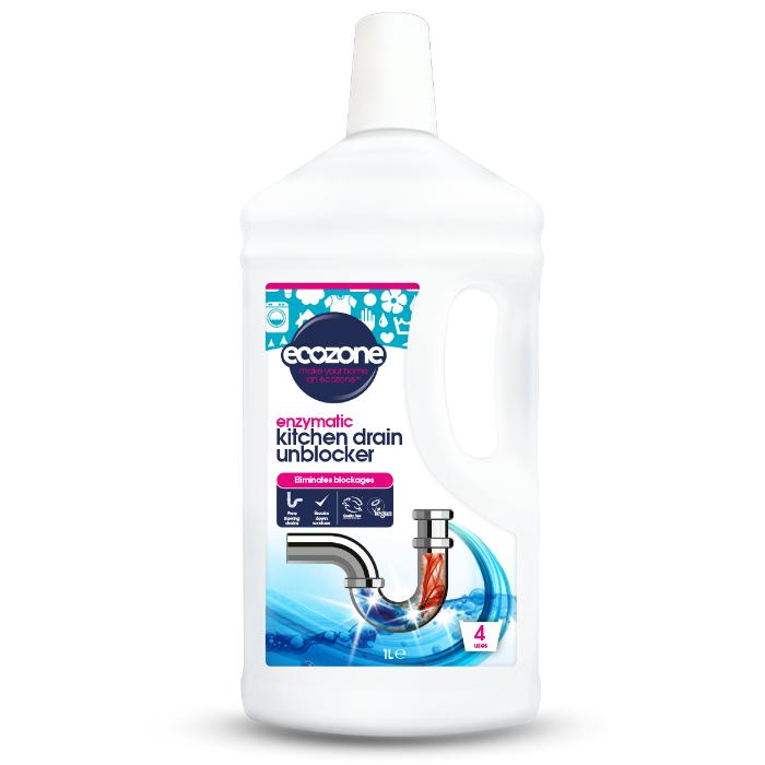 Ecozone - Ecozone Kitchen Drain Unblocker, 1L