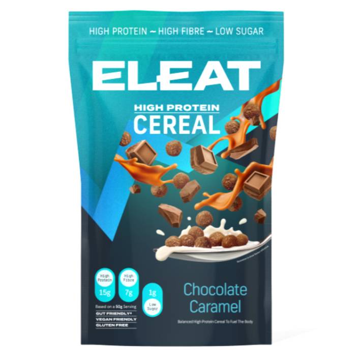 Eleat - High Protein Chocolate Caramel Cereal, 250g Pack of 5