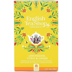 English Tea Shop - Lemongrass Citrus & Ginger, 20 Bags | Pack of 6