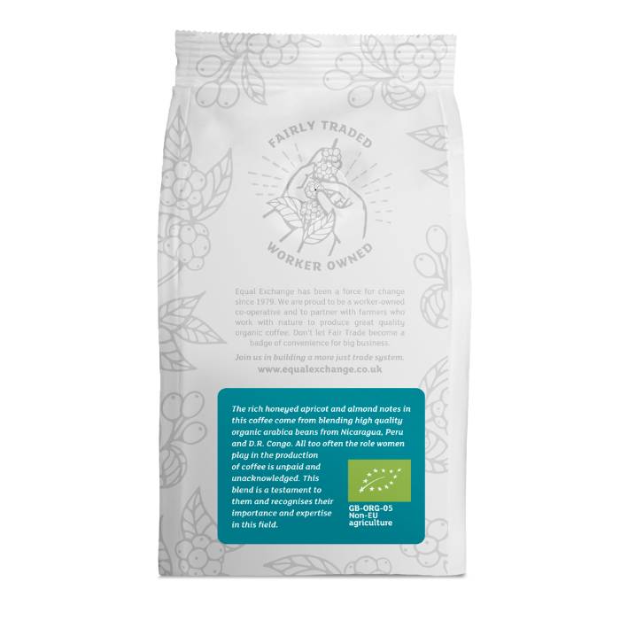 Equal Exchange - Organic Women Farmers Coffee Beans, 200g - Back