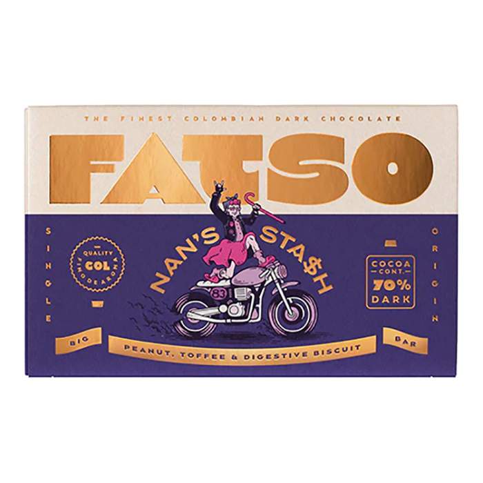 FATSO - Nan's Stash Bar, 150g  Pack of 10