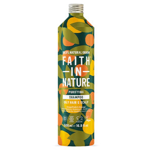 Faith In Nature - Shampoo in Aluminium Bottle, 500ml | Multiple Scents