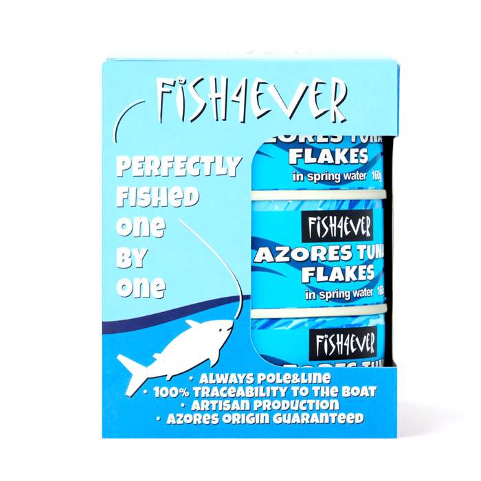 Fish4ever - Azores SJ Tuna Flakes In Spring Water, 160 x 3g
