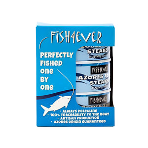 Fish4ever - Azores SJ Tuna Steaks In Spring Water, 160 x 3g