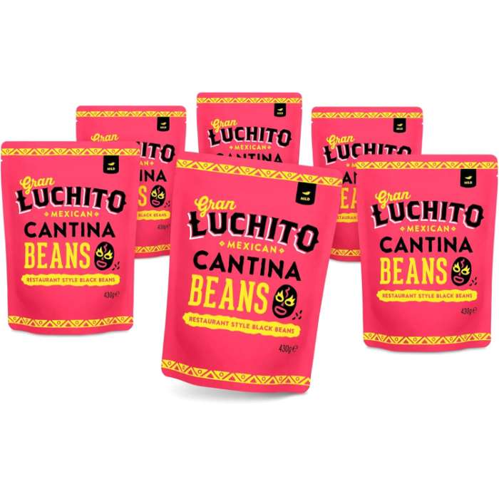 Gran Luchito - Cantina Black Beans, 430g  Pack of 6