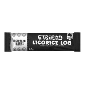 Great Australia Licorice - Traditional liquorice Log, 40g | Pack of 25