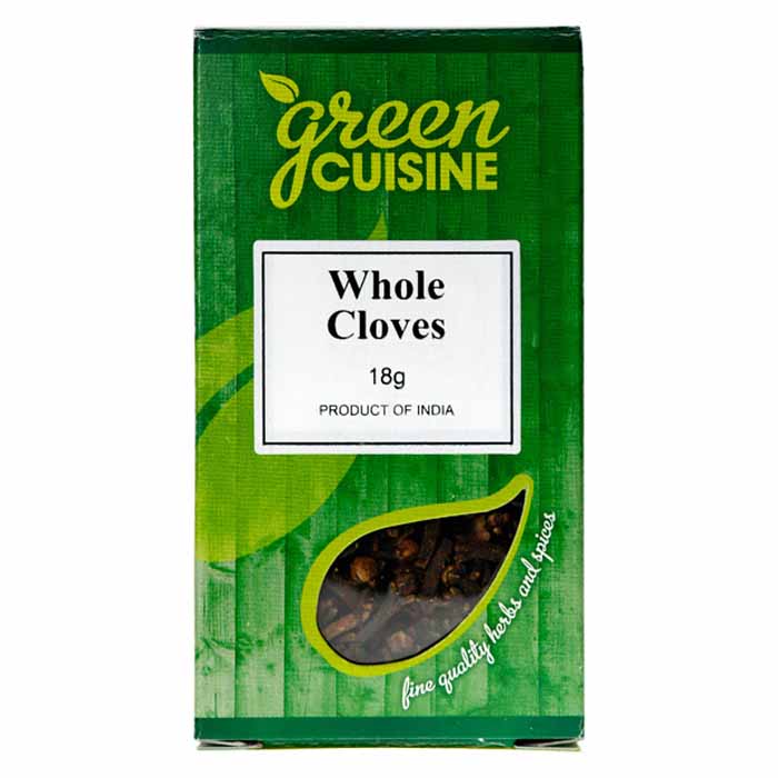 Green Cuisine - Cloves Whole, 18g  Pack of 6