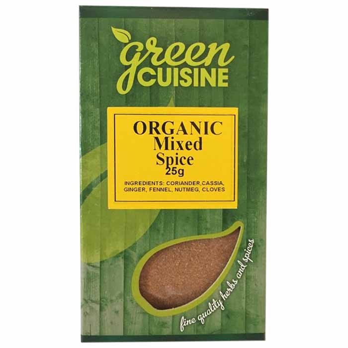 Green Cuisine - Organic Mixed Spice, 25g  Pack of 6