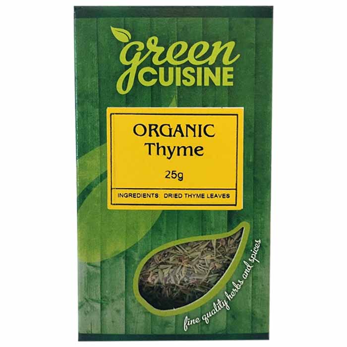 Green Cuisine - Organic Thyme, 25g  Pack of 6