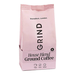 Grind Coffee Roasters - Shelf Ready Grind House Blend Refill Pouch, 200g - Pack of 6 | Multiple Coffees