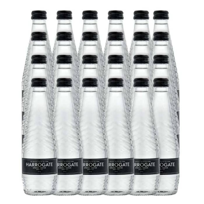 Harrogate Water - Glass Still Spring Water, 330ml Pack of 24