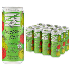 Heartsease Farm - Sparkling Apple & Pear Water, 330ml | Pack of 12