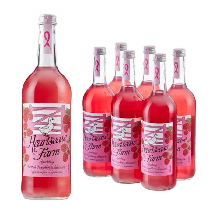 Heartsease Farm - Sparkling Raspberry Lemonade, 750ml bottel