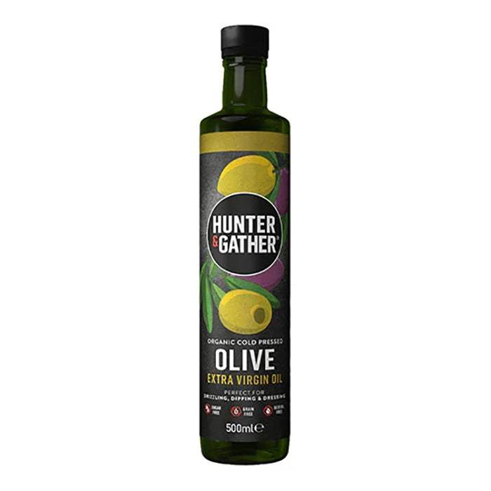 Hunter & Gather - Organic Extra Virgin Olive Oil, 500ml Pack of 6