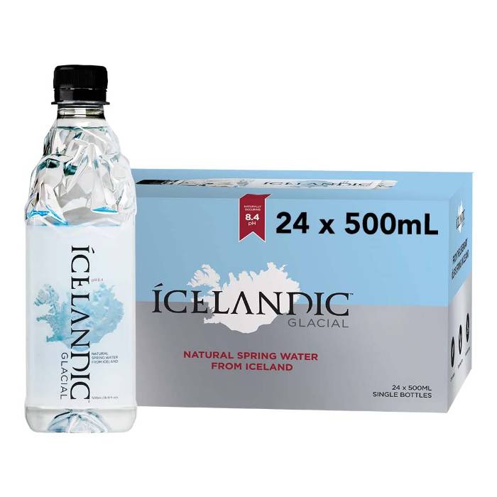 Icelandic Glacial - Natural Mineral Water, 500ml Pack of 24