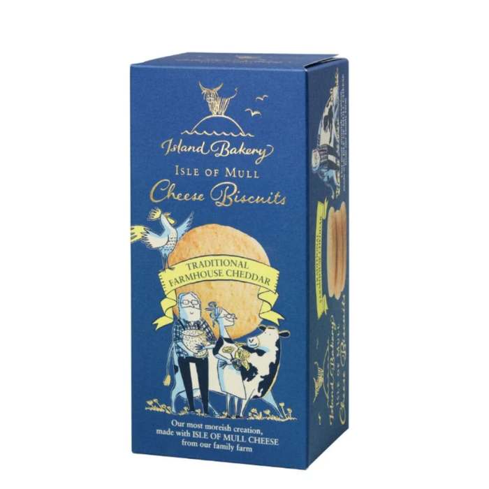 Island Bakery - Isle of Mull Cheese Biscuits Cheddar, 100g - Pack of 1