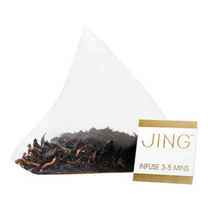 JING Tea - Darjeeling Second Flush Tea Bags, ziplock, 50 Teabags - Pack of 6