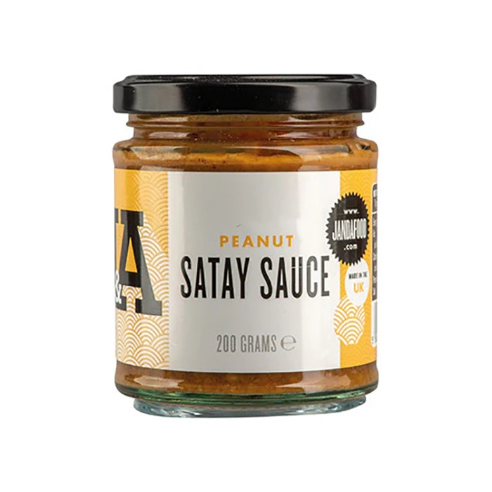 J & A Food - Peanut Satay Sauce, 200g - Pack of 6