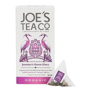 Joe's Tea Co. - Organic Jasmine's Green Glory Tea, 15 Bags- Pack of 6