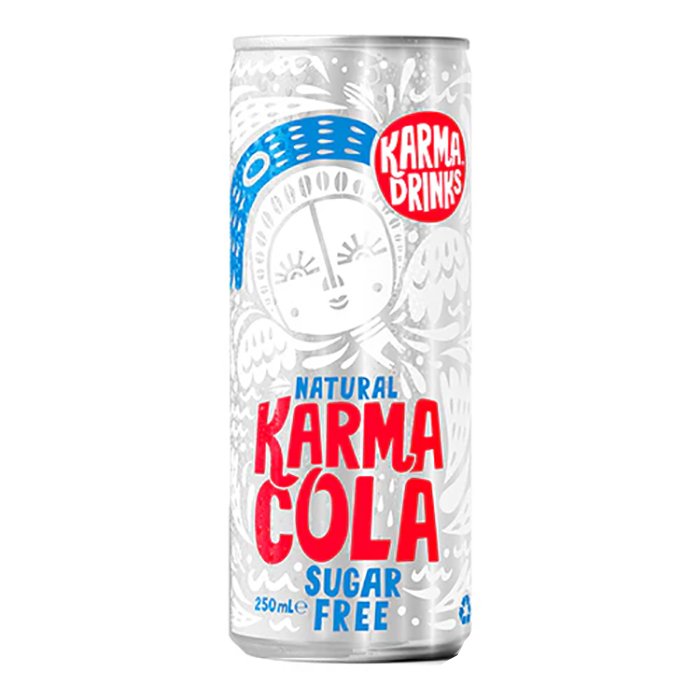 Karma Drinks - Karma Cola Sugar Free Can  250ml - Pack of 24