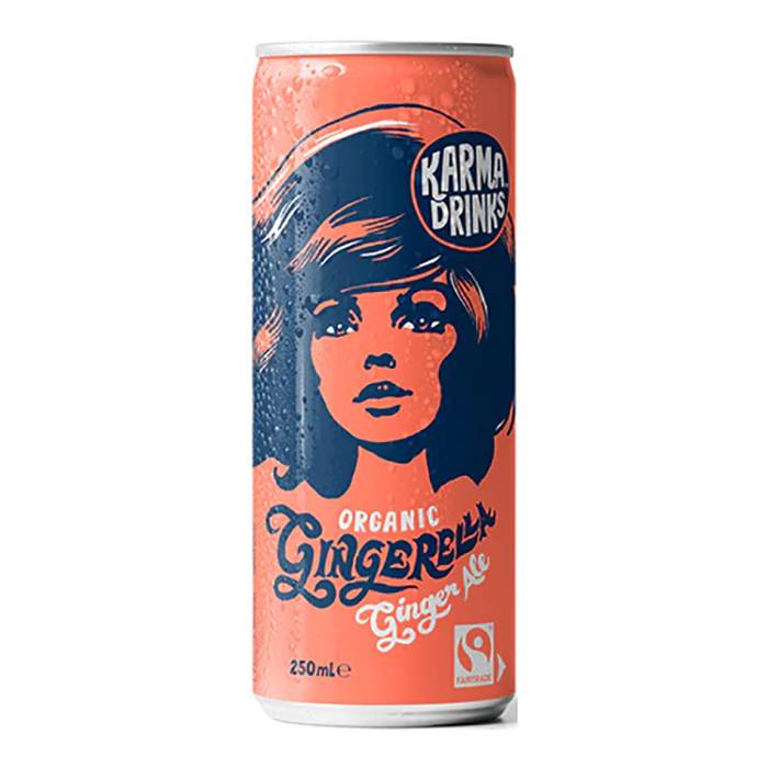 Karma Drinks - Karma Gingerella Ginger Ale Can 250ml - Pack of 24