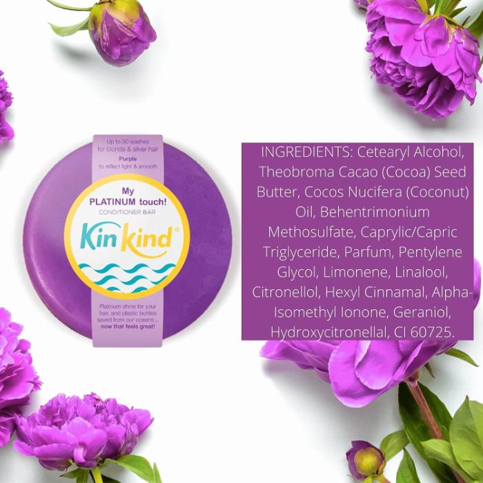 Kinkind - Conditioner Bar My PLATINUM Touch! Purple, 40g - back