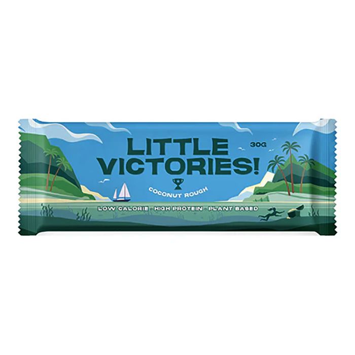 Little Victories - Coconut Rough Chocolate Bar Vegan & Lower in Calories, 30g - Pack of 12